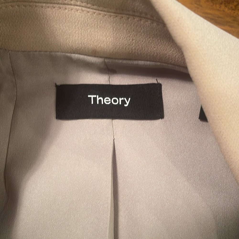 Euc Theory Open Front Crepe Blazer - image 4